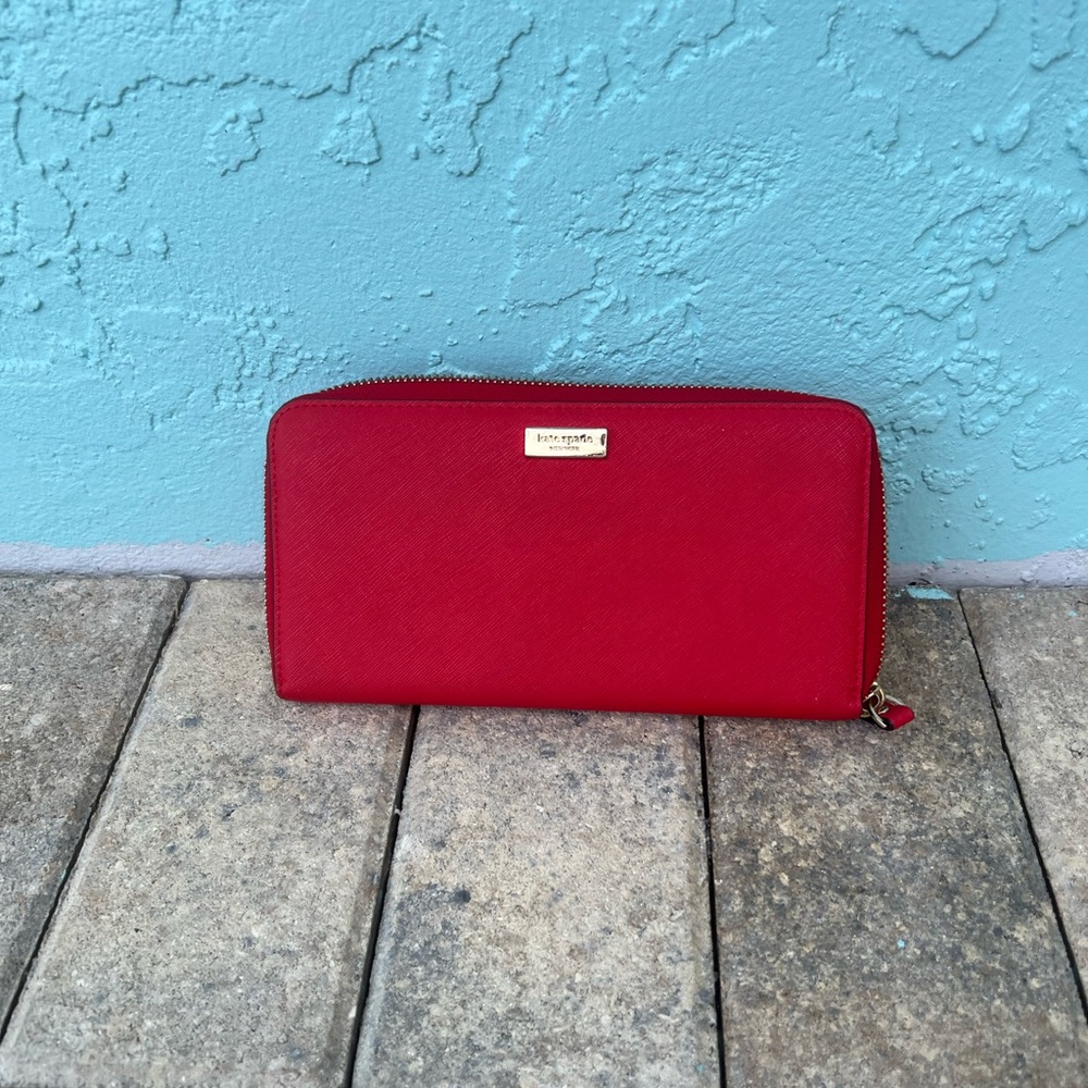 Kate spade cherry red wallet
